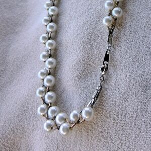 Classic Pearl and Silver Necklace